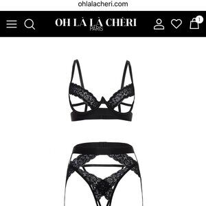 3 piece peek-a-boo bra set BRAND NEW IN SEALED BAG